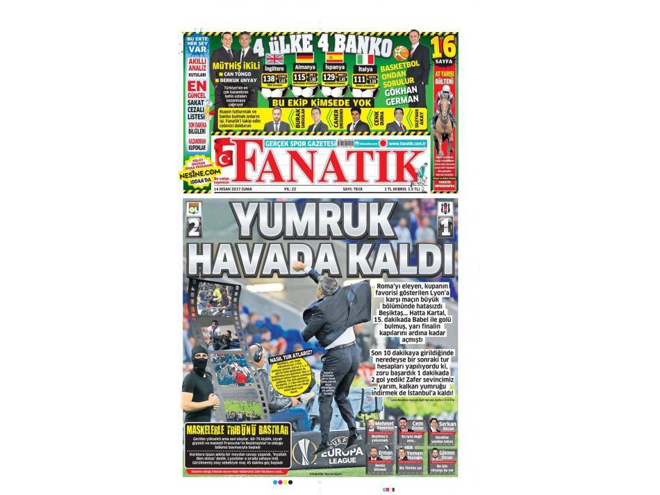 Karakartal - Beşiktaş Gazete Manşet (14 Nisan) Galeri